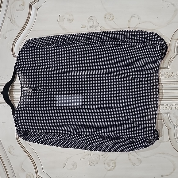 NWT SALONI Black & White Beaded Bow Silk Georgette Blouse Sz 8 - Picture 9 of 13